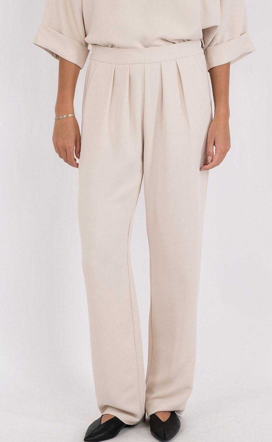 NEO NOIR Neo Noir Pants - Lotan - Cream | Trousers & Jeans