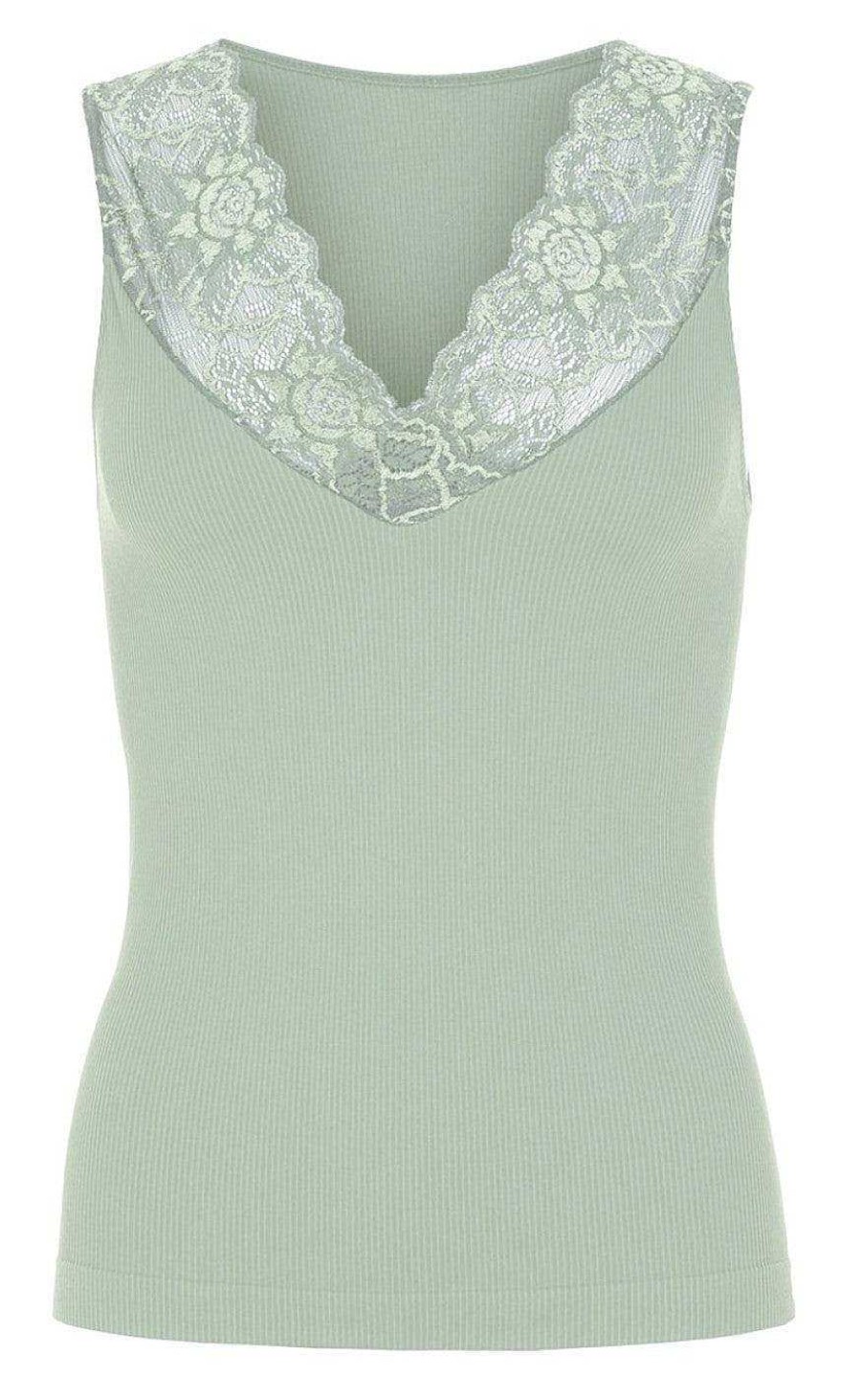 TIM u0026 SIMONSEN Tim & Simonsen Top - Belen V-Lace - Menta (Reversible) | T-Shirts & Tops