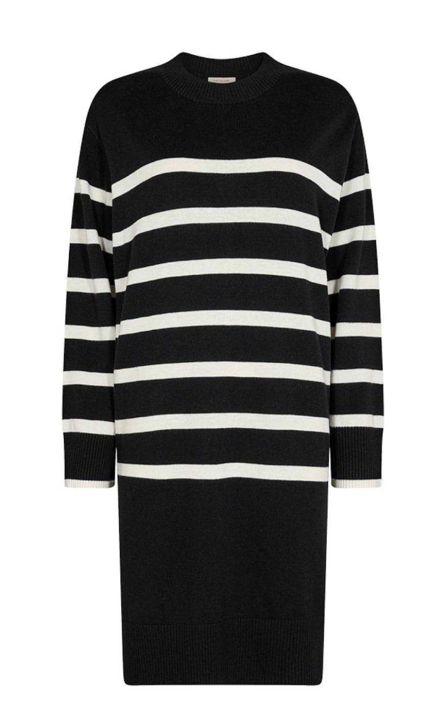 FreeQuent Freequent Dress - Monday - Black W. Offwhite | Dresses