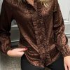 INA Copenhagen Ina Copenhagen Shirt - Florina - Chocolate Leopard | Shirts