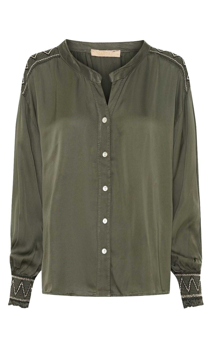 Marta Du Chateau Marta Du Chateau Shirt - Elina - Military | Shirts