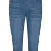 FreeQuent Freequent Pants - Shantal Ca Denim - Medium Blue Denim | Trousers & Jeans