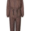 GLOBAL FUNK Global Funk Flight Suit / Thermal Suit - Isolde T Teddo Recycled - Dark Mocca | Flight Suits