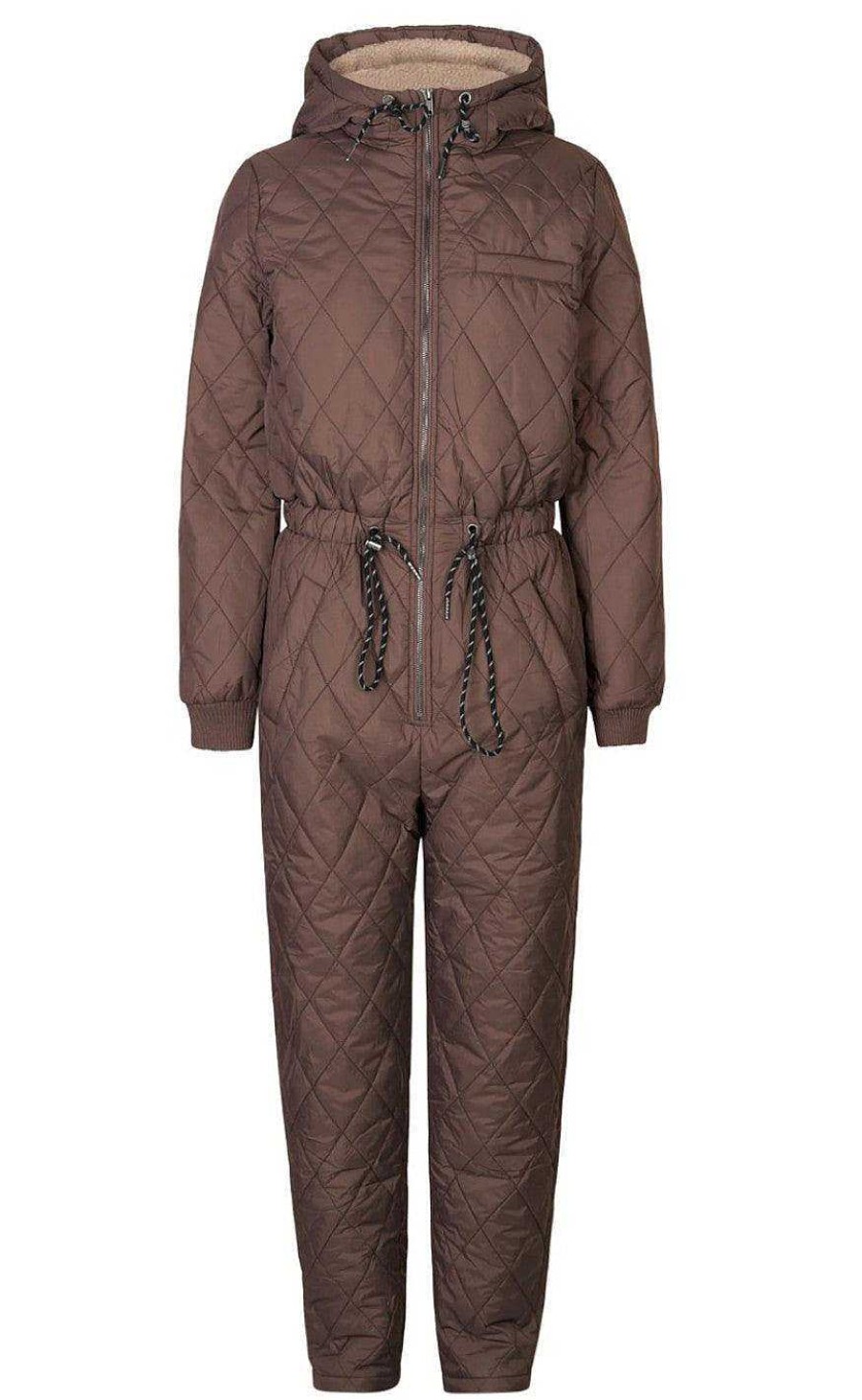 GLOBAL FUNK Global Funk Flight Suit / Thermal Suit - Isolde T Teddo Recycled - Dark Mocca | Flight Suits