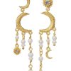 Maanesten Moonstone Earrings - Astrea - Gold | Jewelry