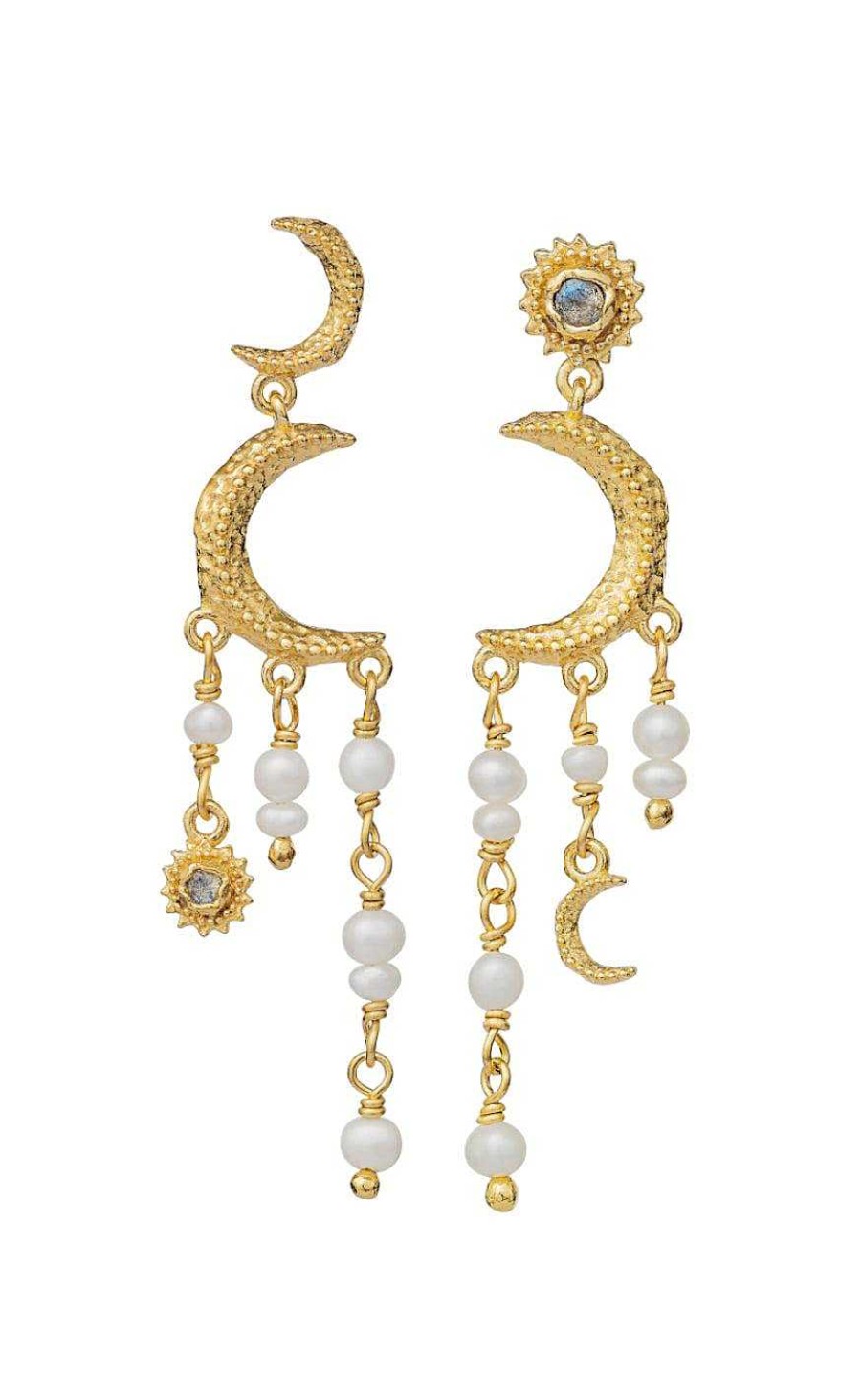 Maanesten Moonstone Earrings - Astrea - Gold | Jewelry