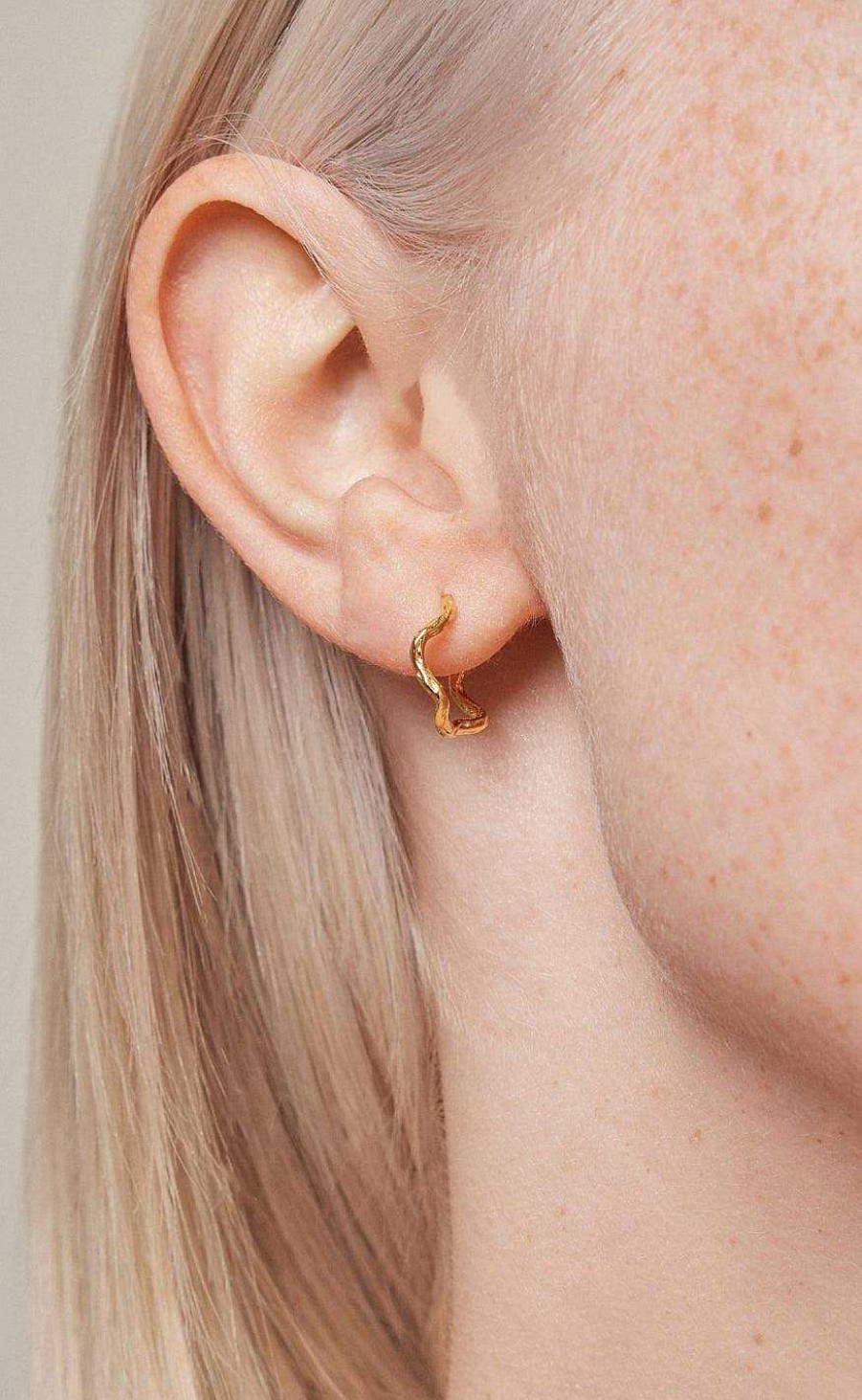 ENAMEL Copenhagen Enamel Copenhagen Earrings - Holly Large - Gold | Jewelry