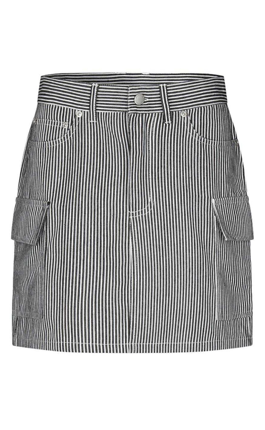 GLOBAL FUNK Global Funk Skirt - Sanya-G - Navy White Stripe | Skirts