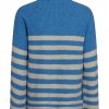 FreeQuent Freequent Pullover - Coxy - Azure Blue W. Moonbeam | Knitwear & Sweat