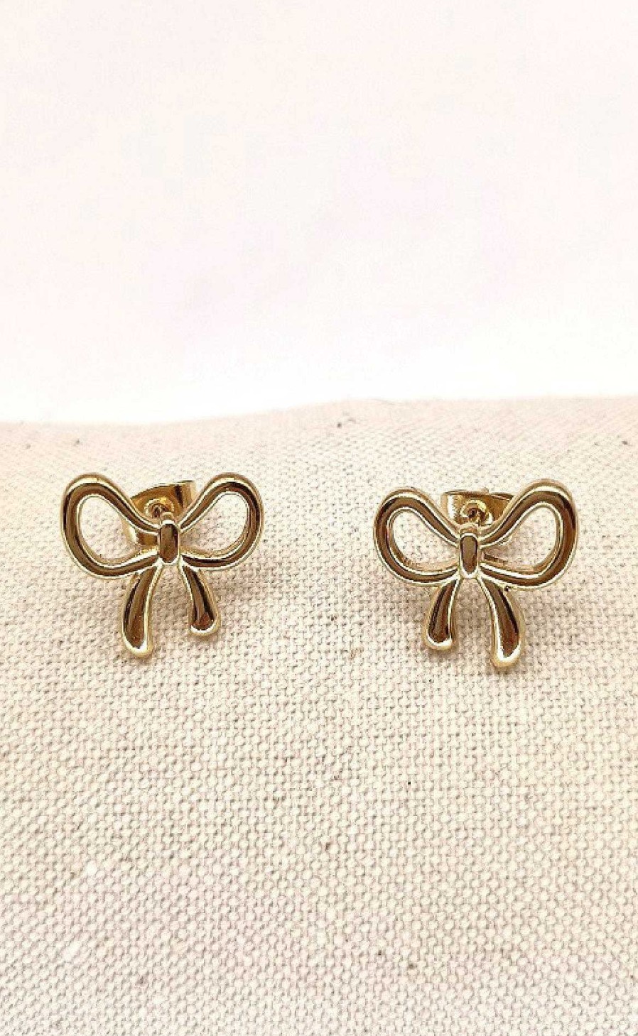 Smykkeli Copenhagen Mykkeli Copenhagen Earrings - Las Vegas Bow - Gold | Jewelry