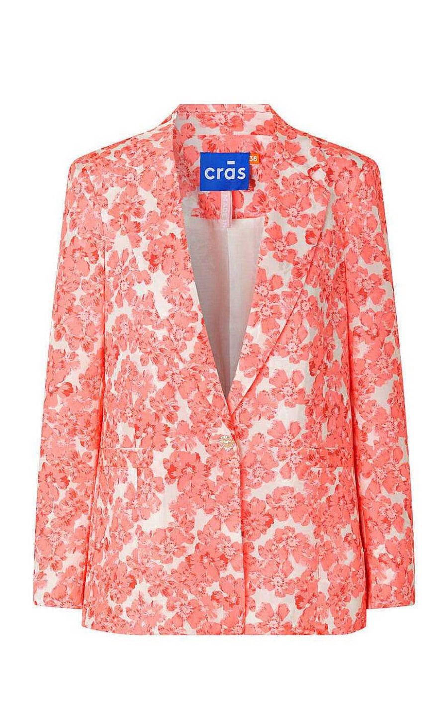 Cras Cras Blazer - Madelyn - Minty Coral | Blazers & Down Jackets