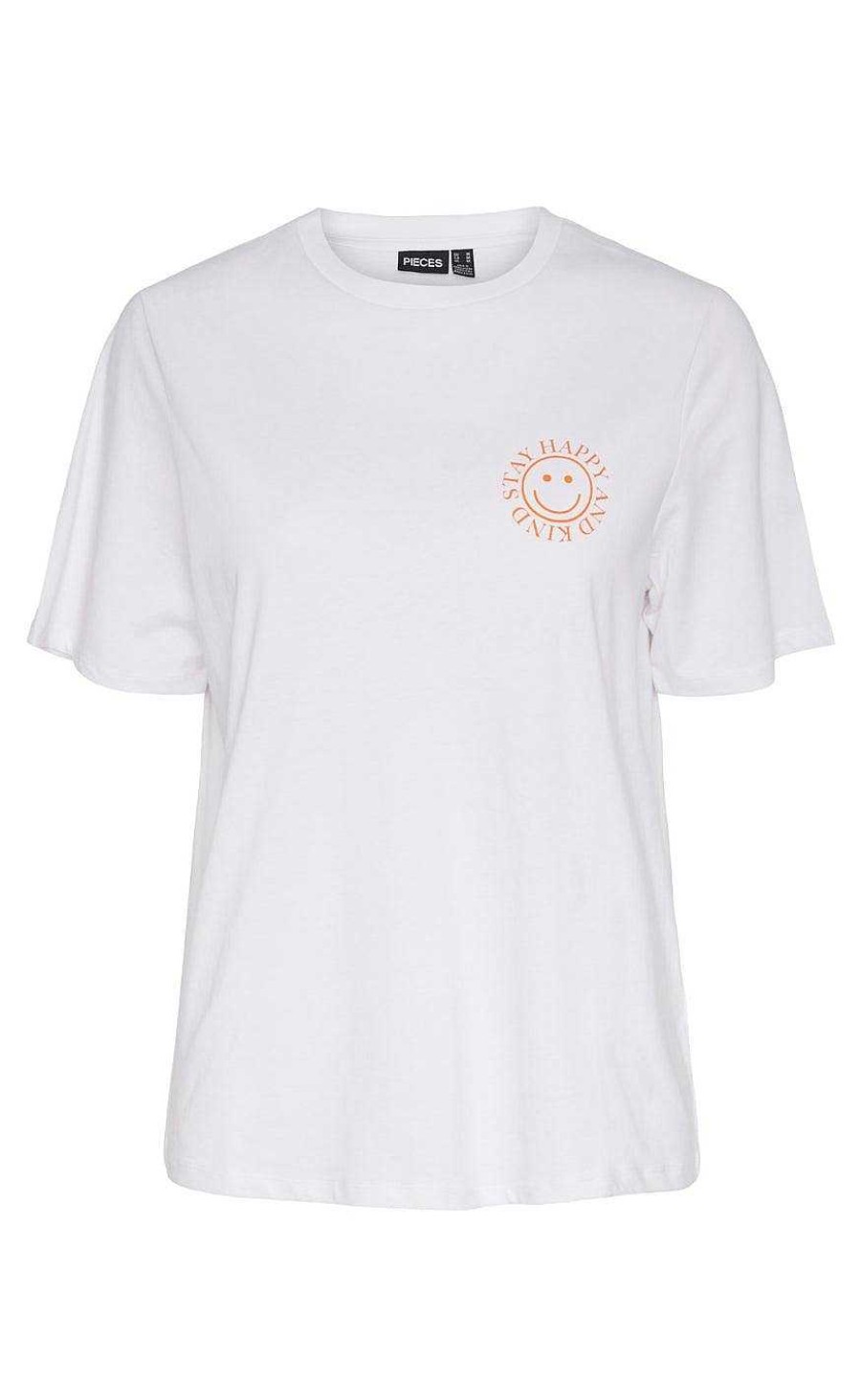 PIECES Pieces T-Shirt - Molly - Bright White | T-Shirts & Tops