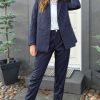 INA Copenhagen Ina Copenhagen Blazer - Zoey - Navy Pinstripe | Blazers & Down Jackets