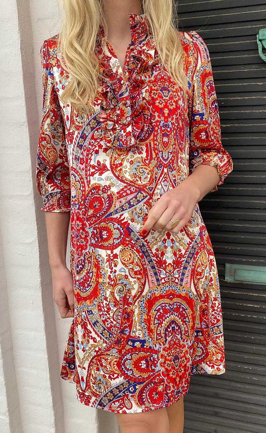 INA Copenhagen Ina Copenhagen Dress - Camilla - Red Paisley | Dresses