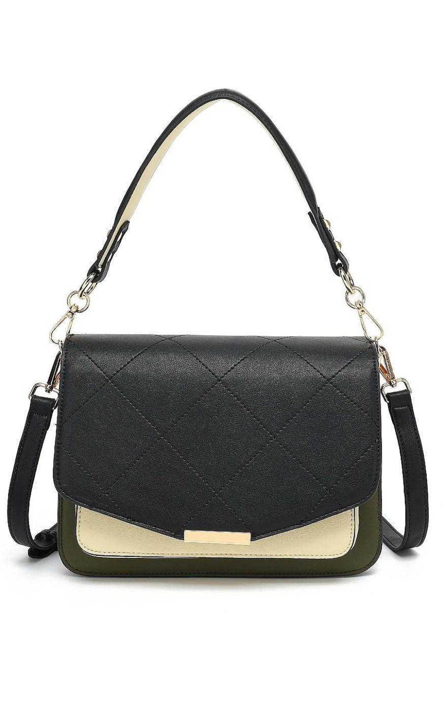 NOELLA Noella Bag - Blanca Multi Compartment - Black/Green/Cream | Bags