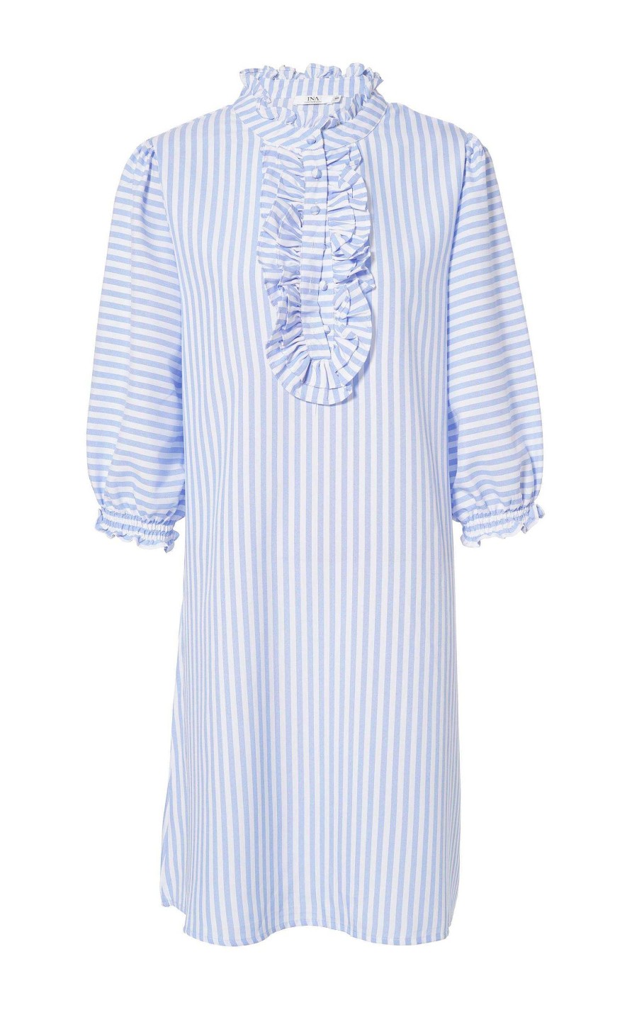 INA Copenhagen Ina Copenhagen Dress - Camilla - Blue/White Stripe | Dresses