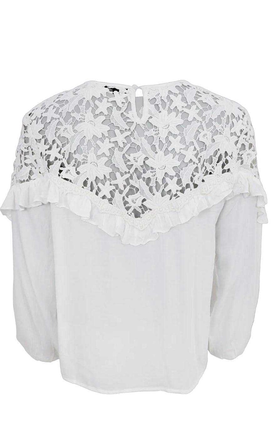 Black Colour Black Color Blouse - Jolanda - White | Blouses