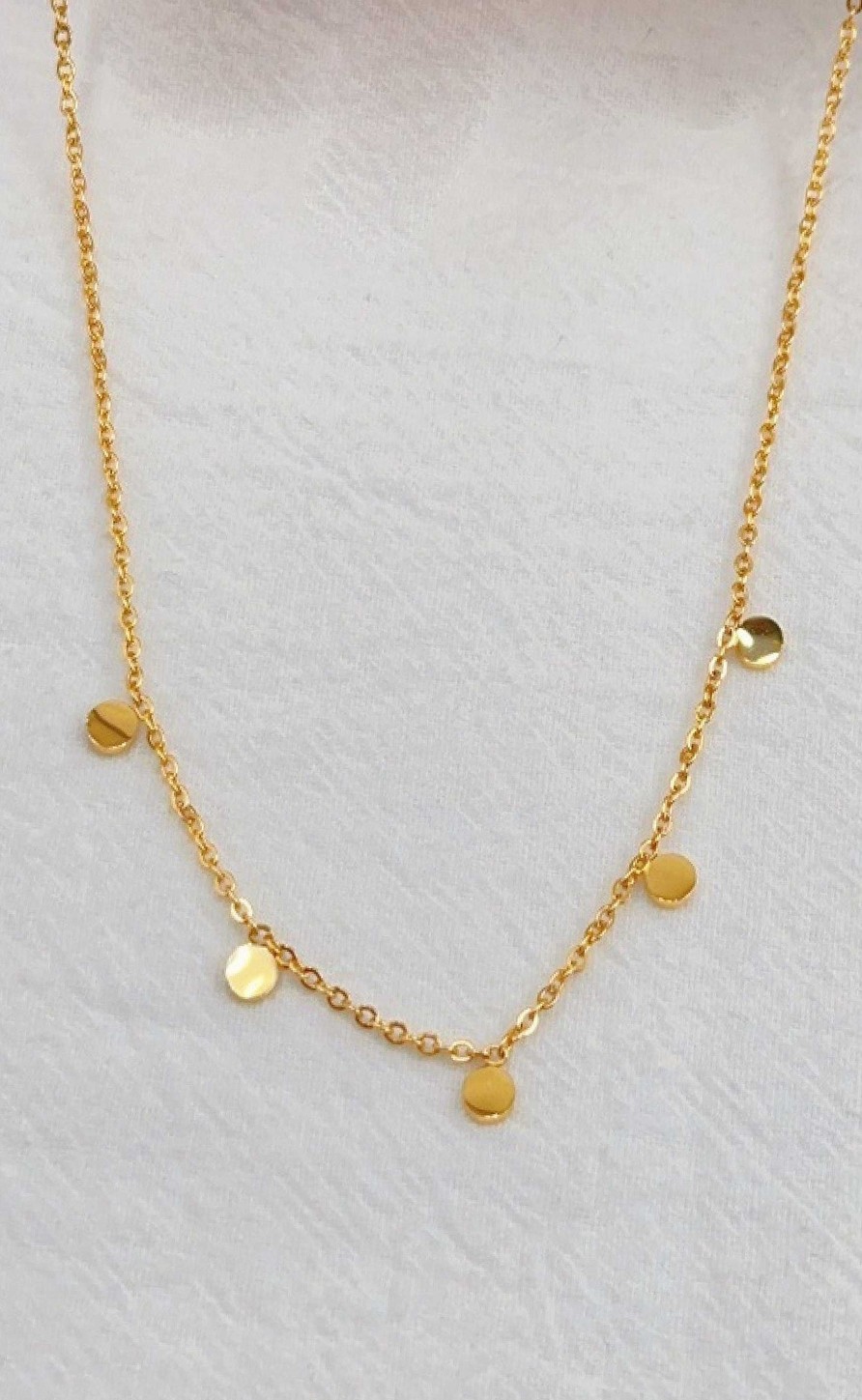 Smykkeli Copenhagen Smykkeli Copenhagen Necklace - Helsinki - Gold Dots | Jewelry