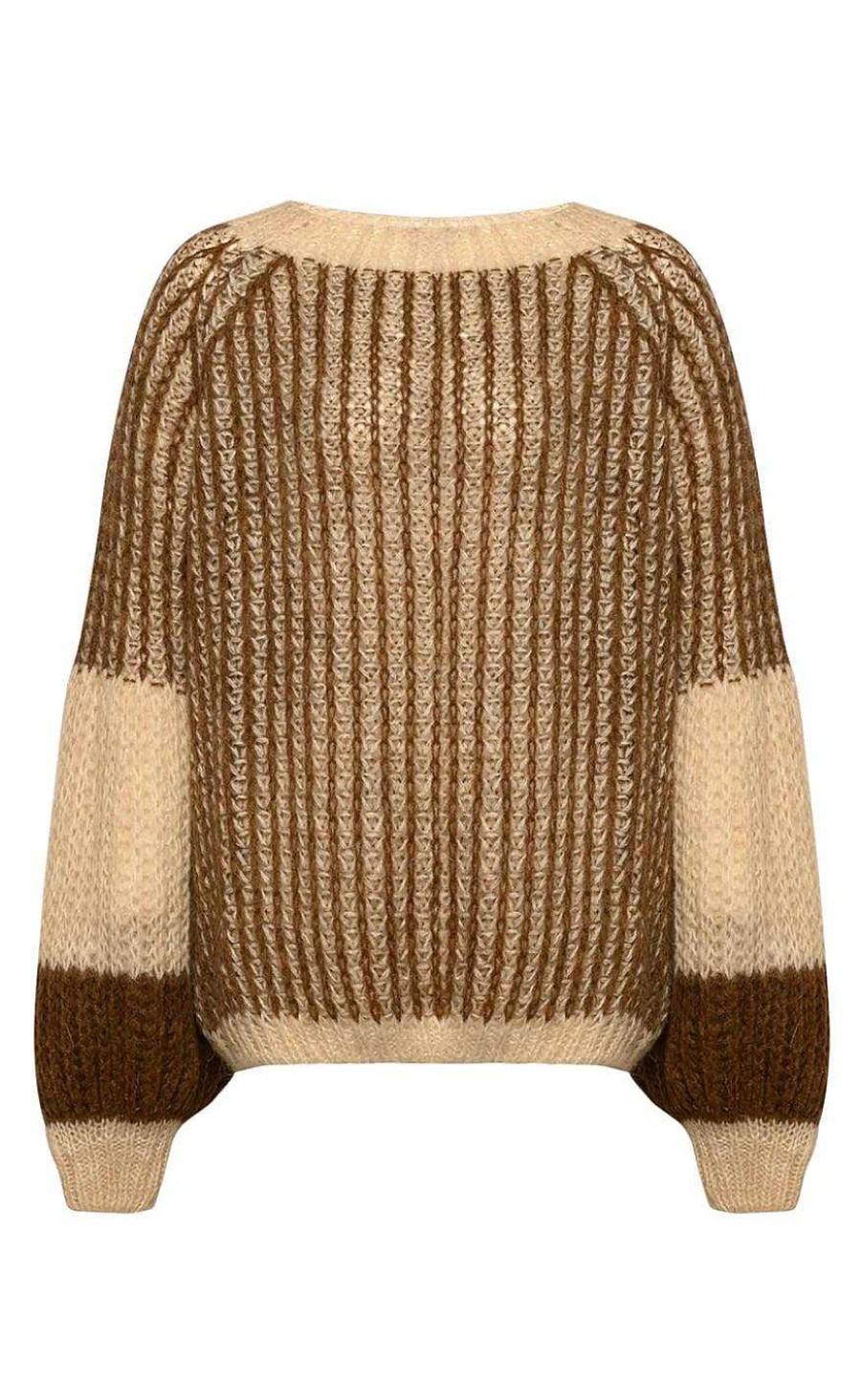 NOELLA Noella Sweater - Liana - Beige/Brown | Knitwear & Sweat