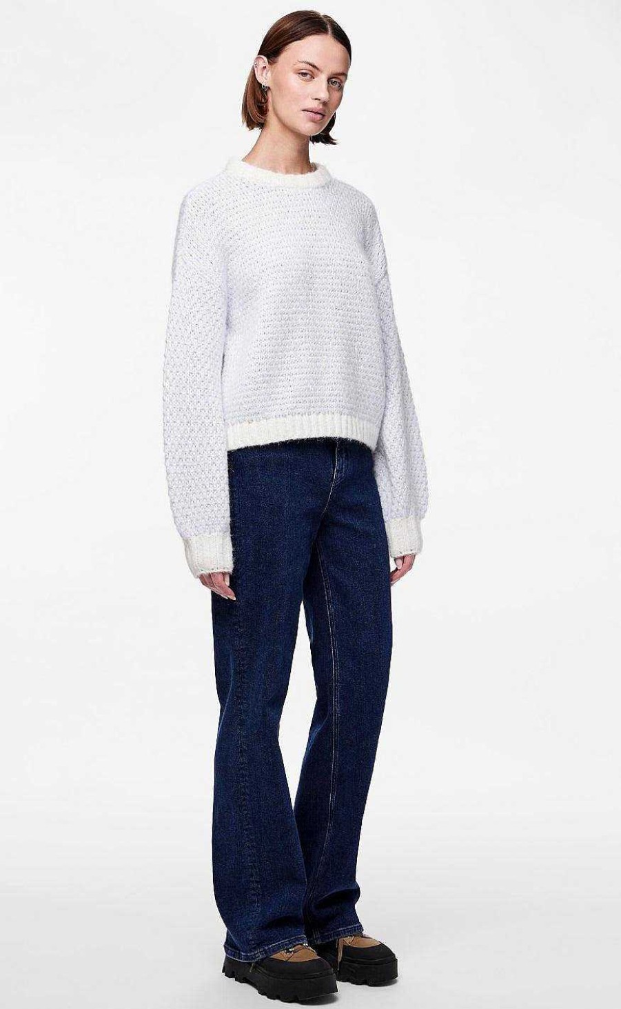 PIECES Pieces Knit - Miran - Cloud Dancer | Knitwear & Sweat