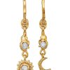 Maanesten Moonstone Earrings - Ember - Gold | Jewelry