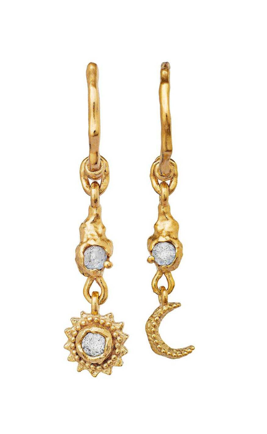 Maanesten Moonstone Earrings - Ember - Gold | Jewelry