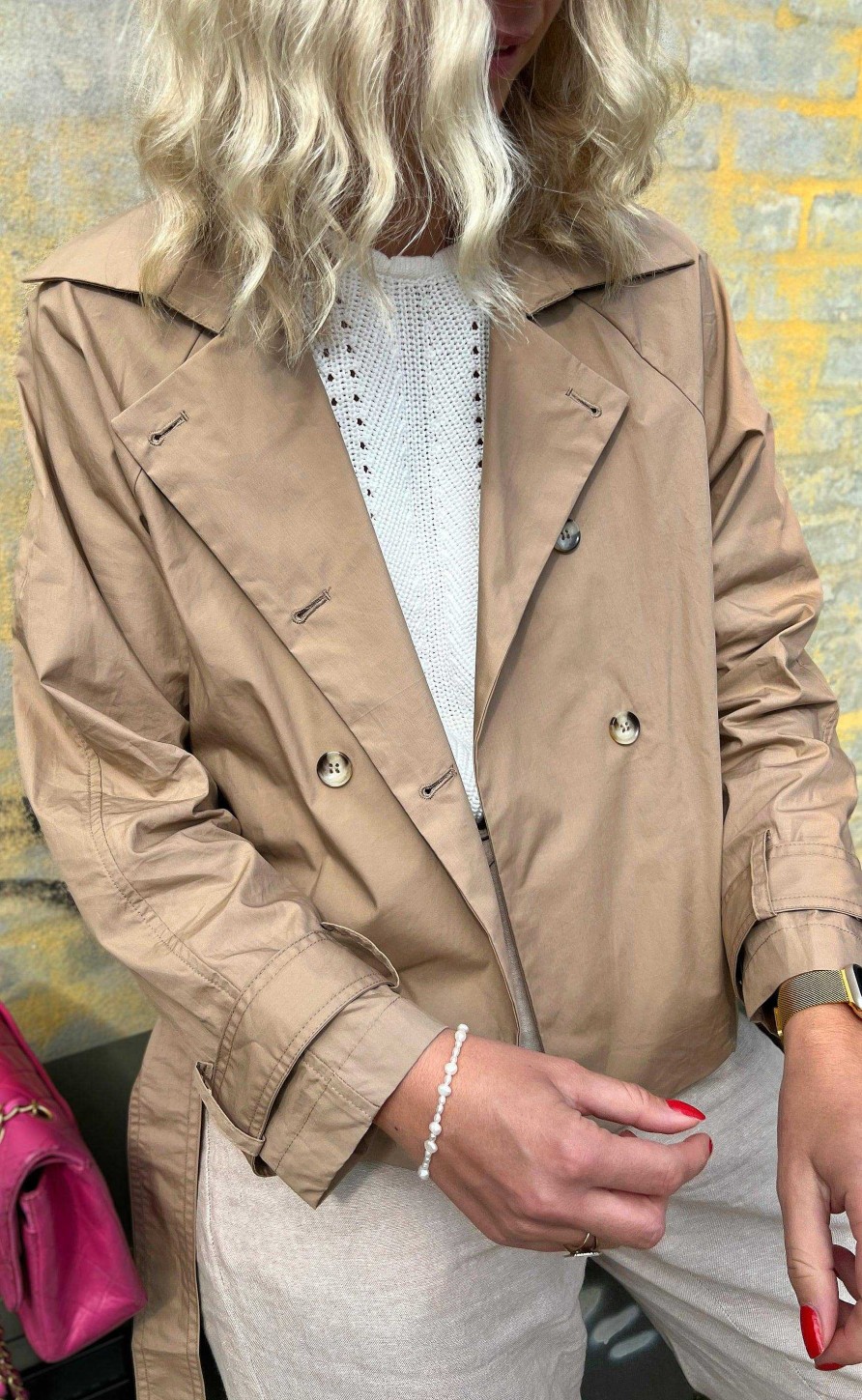 INA Copenhagen Ina Copenhagen Trenchcoat / Jacket - Maja - Beige | Jackets & Coats