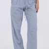 NEO NOIR Neo Noir Pants - Sonar Mini Stripe - Blue | Trousers & Jeans