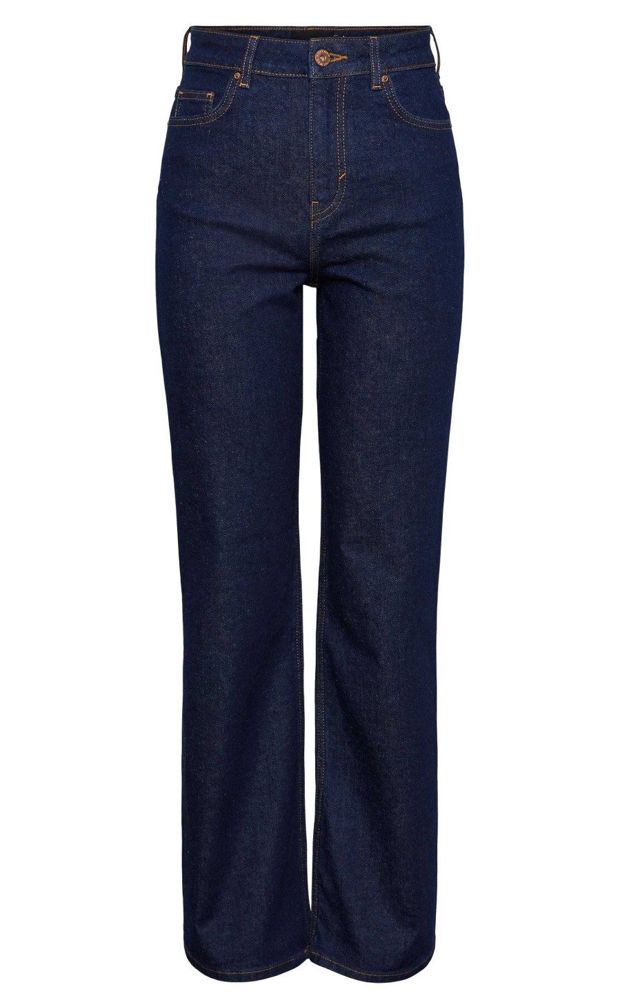 PIECES Pieces Pants - Holly Wide - Dark Blue Denim | Trousers & Jeans