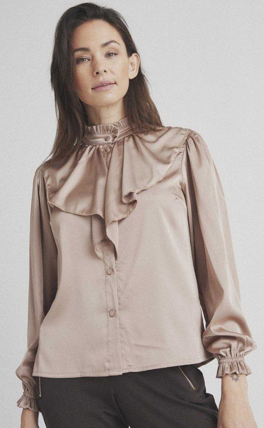 One Two Luxzuz One Two Luxzuz Shirt - Mian - Light Taupe | Shirts