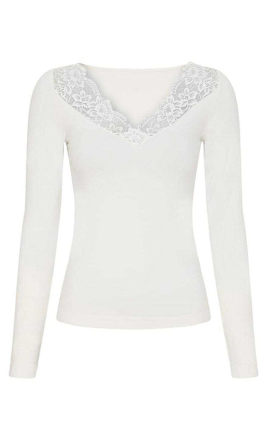 TIM u0026 SIMONSEN Tim & Simonsen Blouse - Belen V-Lace - Panna | Blouses