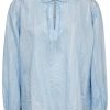 FreeQuent Freequent Blouse - Simi - Chambray Blue W. Silver | Blouses