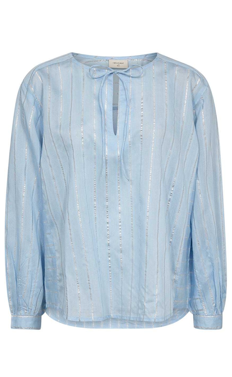 FreeQuent Freequent Blouse - Simi - Chambray Blue W. Silver | Blouses