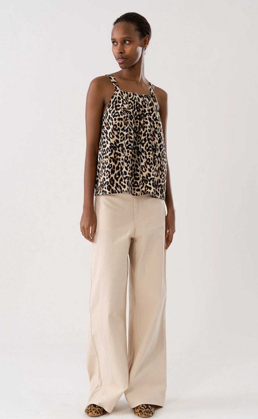 Lollys Laundry Lollys Laundry Top - Lungi - Leopard Print | T-Shirts & Tops