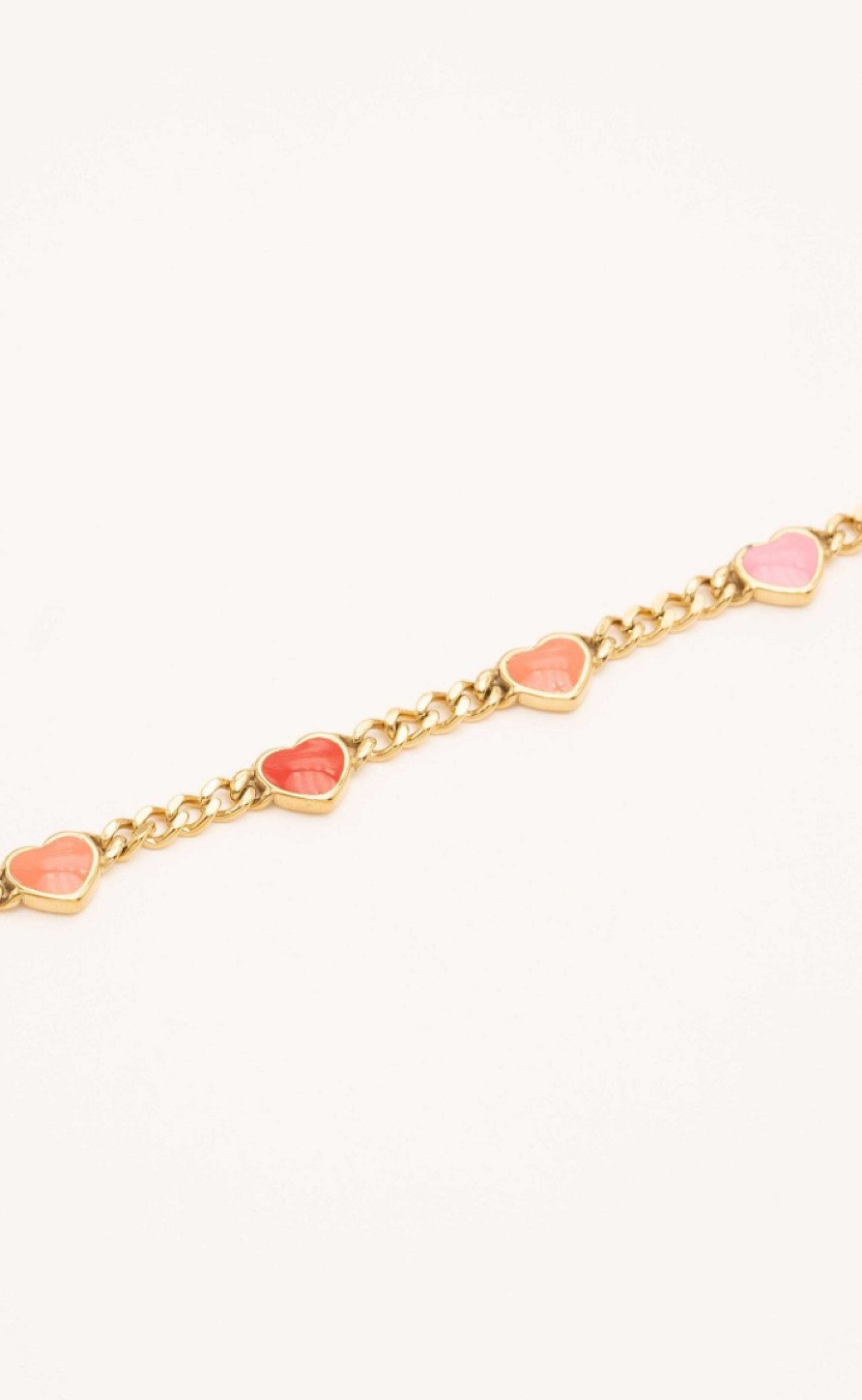 Smykkeli Copenhagen Jewelry Copenhagen Armband - Sydney - Pink Hearts | Jewelry