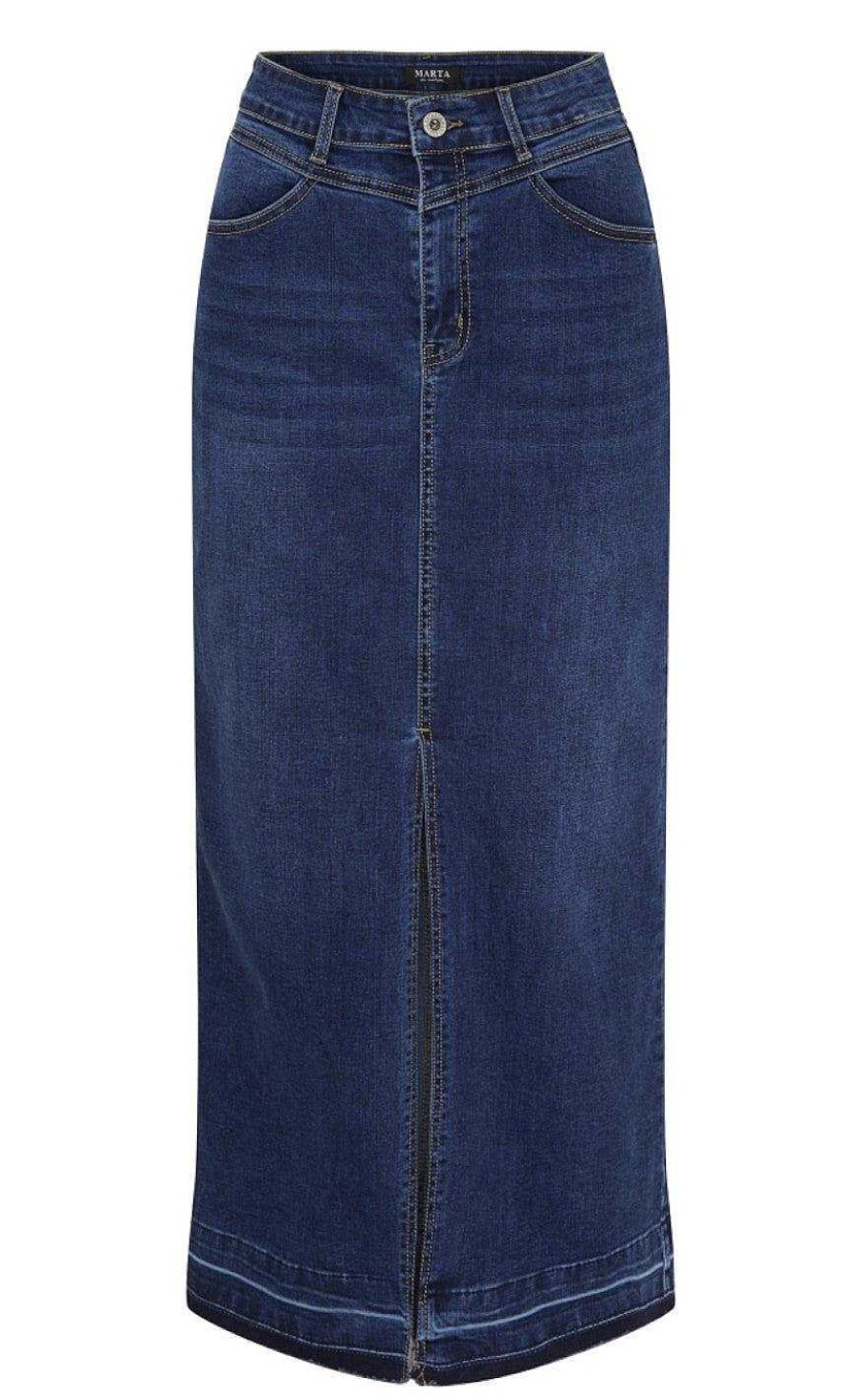 Marta Du Chateau Marta Du Chateau Skirt - Mdc109 Mia - Denim | Skirts