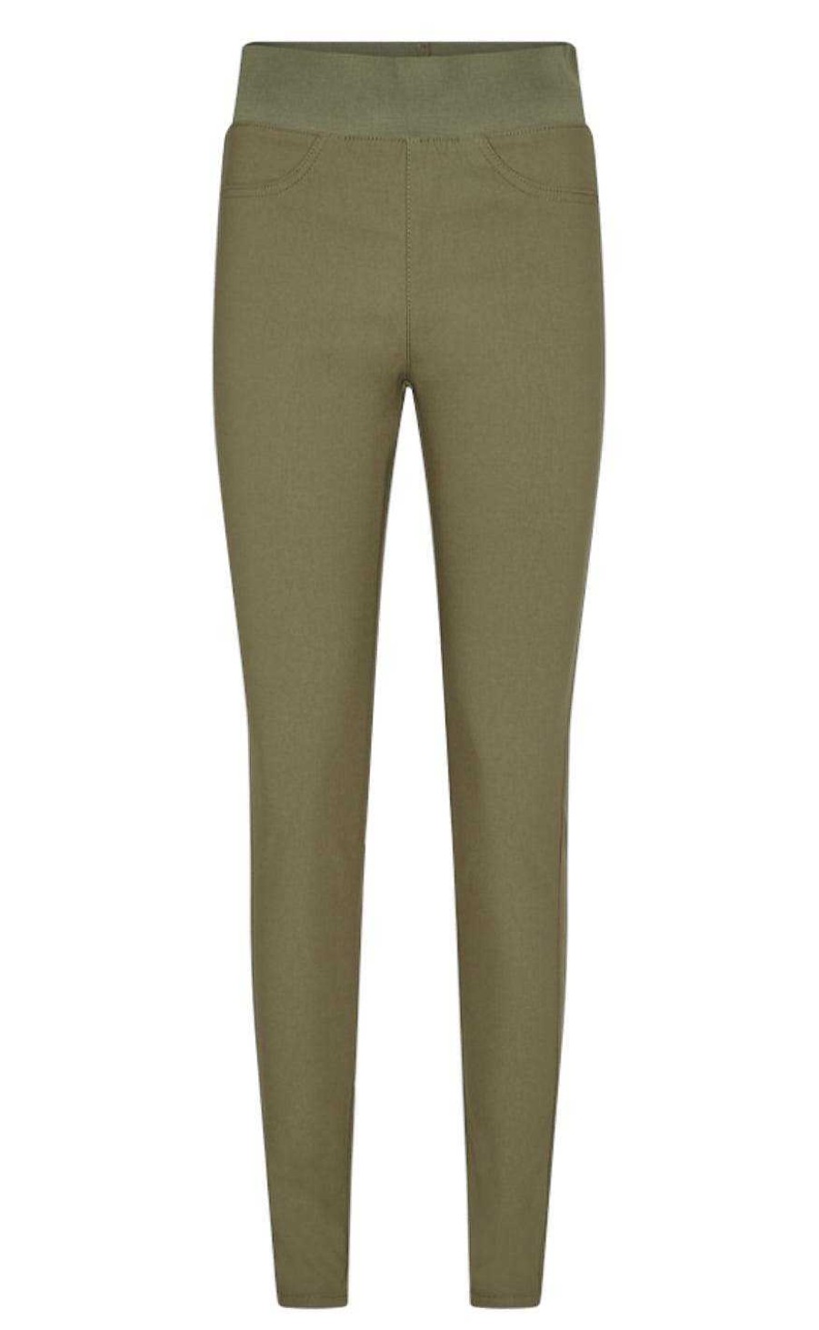 FreeQuent Freequent Pants - Shantal Power - Deep Lichen Green | Trousers & Jeans