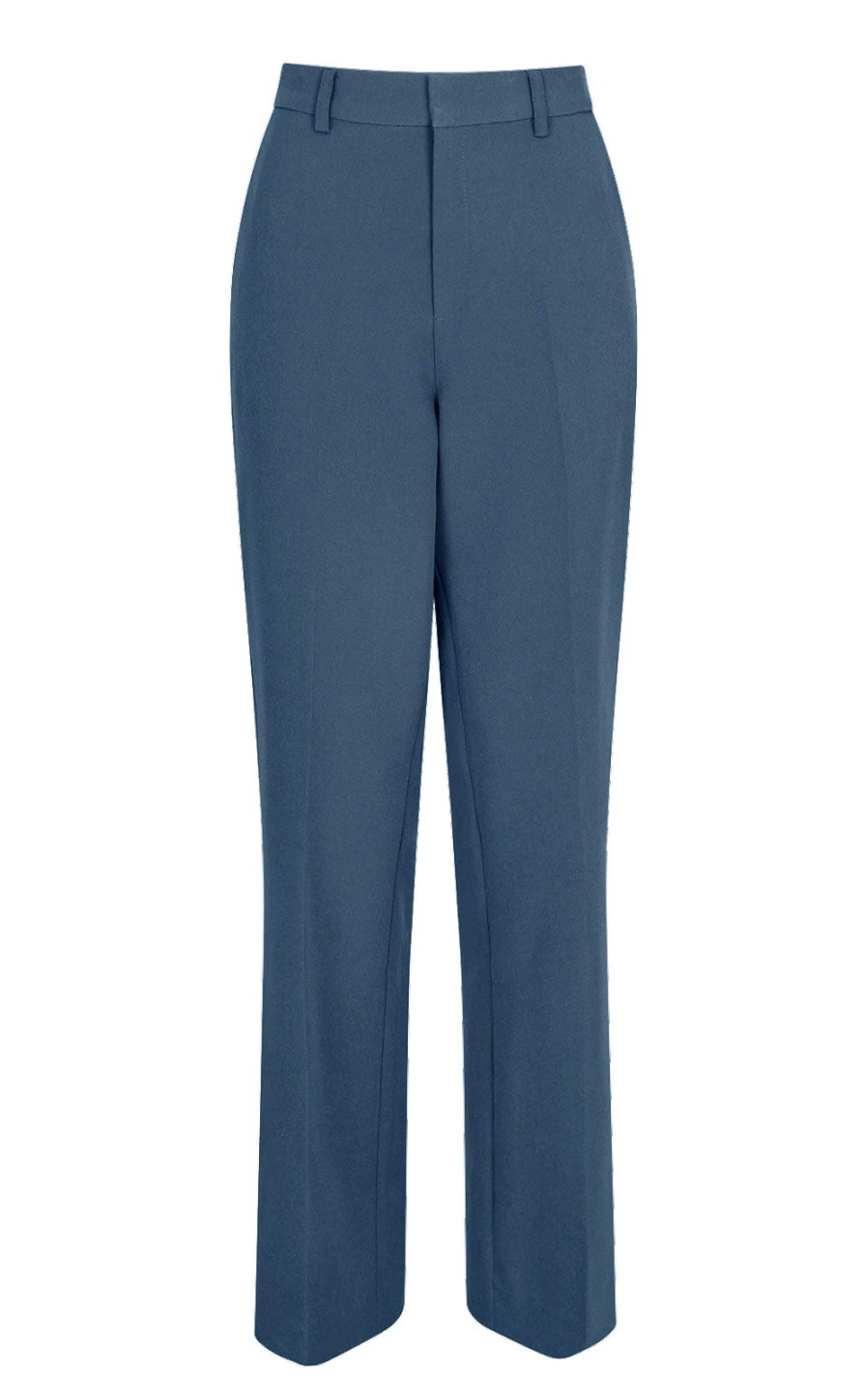 INA Copenhagen Ina Copenhagen Trousers - Zoey Wide - Dusty Blue | Trousers & Jeans