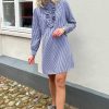 INA Copenhagen Ina Copenhagen Dress - Frederikke - Dark Blue Striped | Dresses