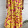 INA Copenhagen Ina Copenhagen Skirt - Hanna - Yellow / Pink Flower | Skirts