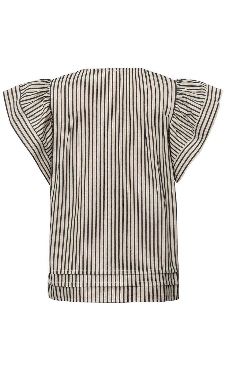 Gossia Gossia Blouse - Minka - Cream Black Stripes | Blouses