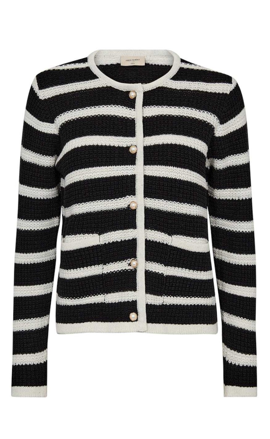 FreeQuent Freequent Cardigan - Cotla - Black W. Tofu | Cardigans