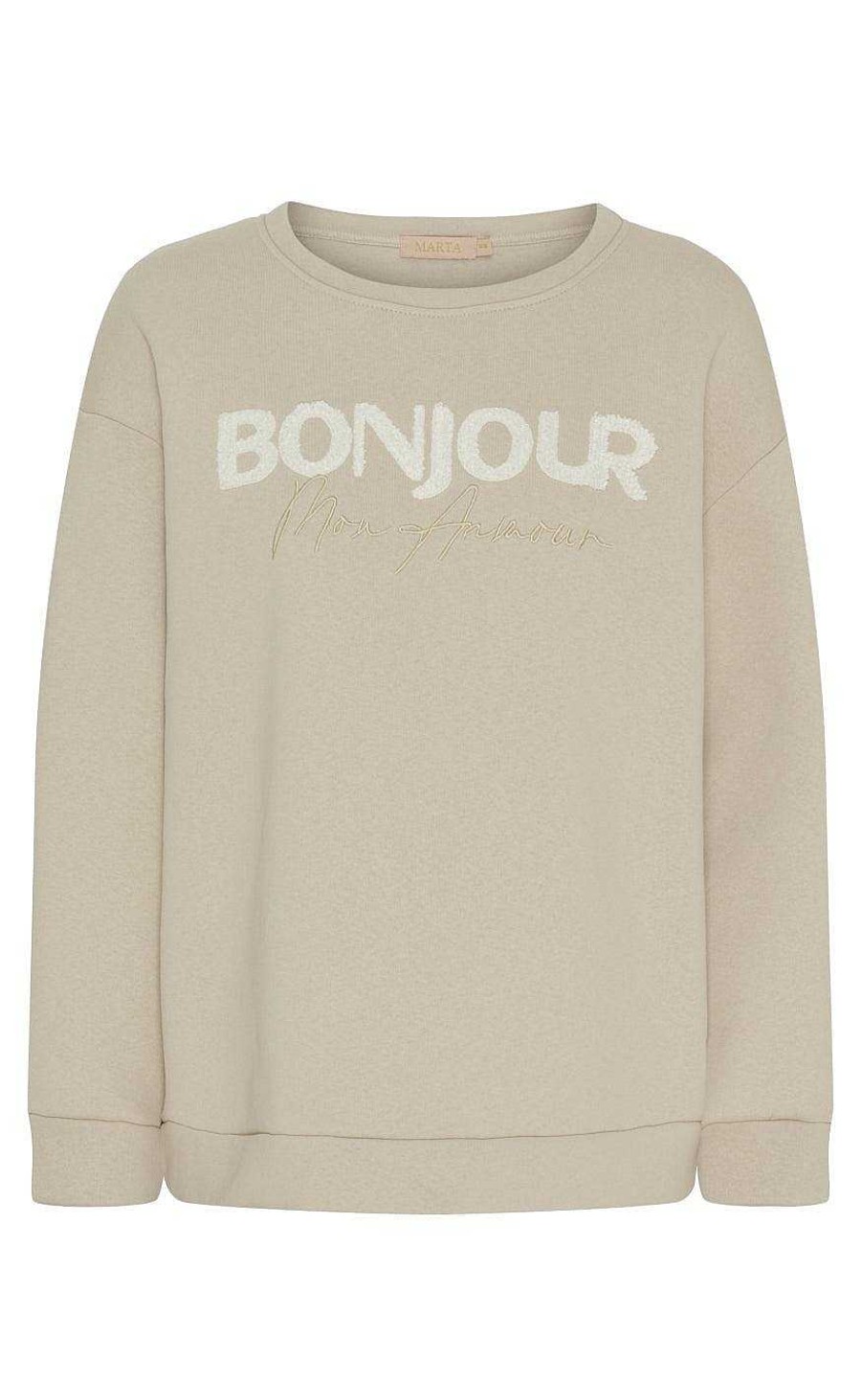 Marta Du Chateau Marta Du Chateau Sweater - 7332 Margin - Beige | Knitwear & Sweat