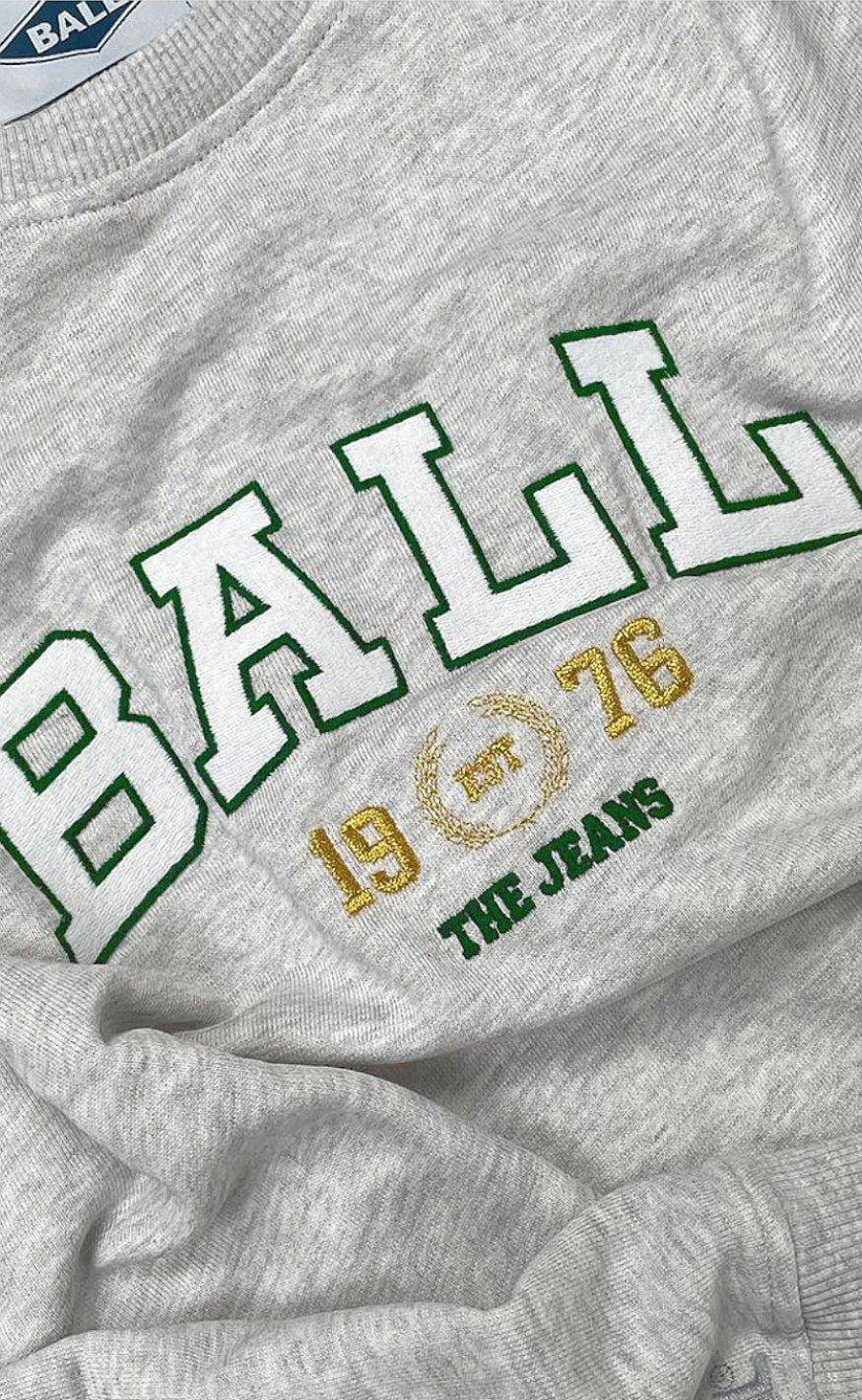 BALL Original Ball Original Sweatshirt - L. Taylor - White Melange | Knitwear & Sweat