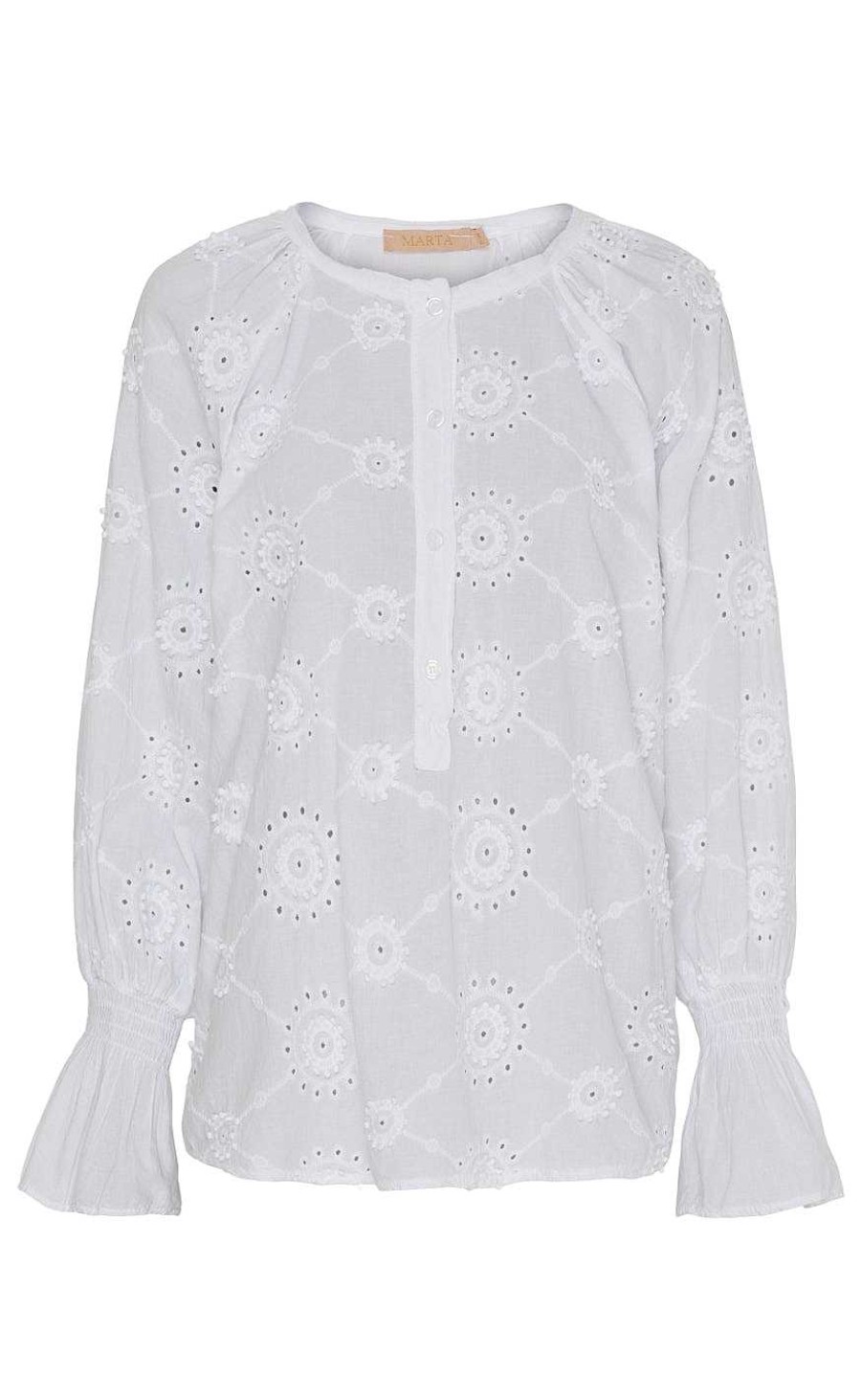 Marta Du Chateau Marta Du Chateau Blouse - 6124 Bianca - White | Blouses