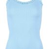 TIM u0026 SIMONSEN Tim & Simonsen Top - Frida Rib - Azzurro | T-Shirts & Tops