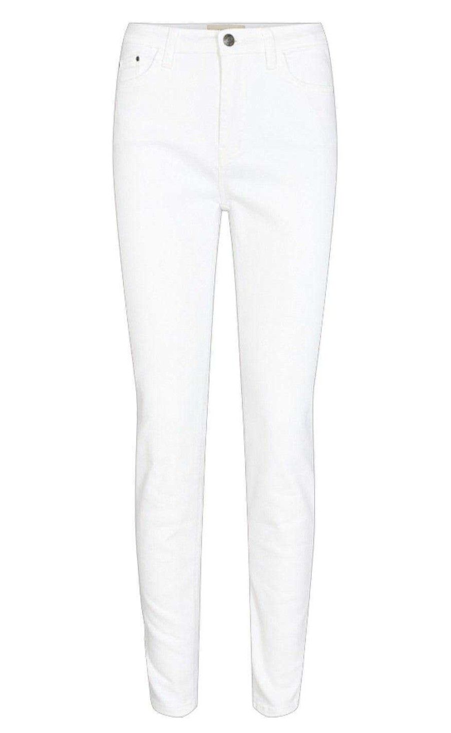 FreeQuent Frequent Trousers - Harlow - Brilliant White | Trousers & Jeans