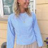 INA Copenhagen Ina Copenhagen Blouse - Cornelia - Blue / White Stripe (Reversible) | Blouses