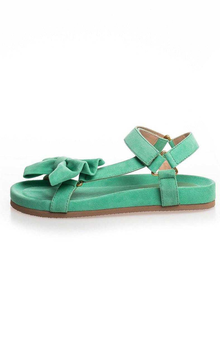 Copenhagen Shoes Copenhagen Shoes Sandals By Josefine Valentin - Sky And Diamonds Suede - Pale Green | Shoes, Boots & Sandals