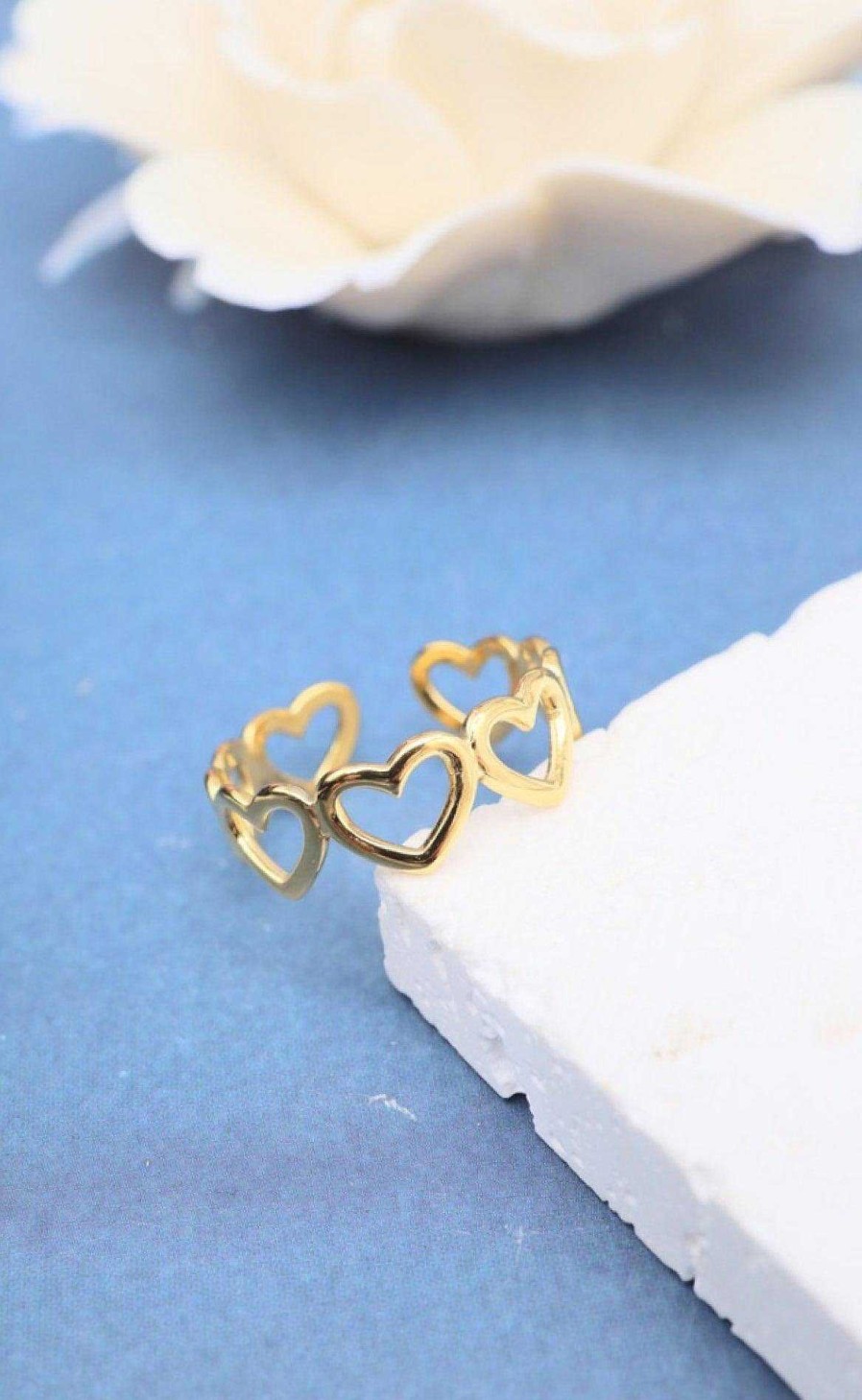 Smykkeli Copenhagen Jewelry Copenhagen Ring - Berkeley Heart - Gold | Jewelry